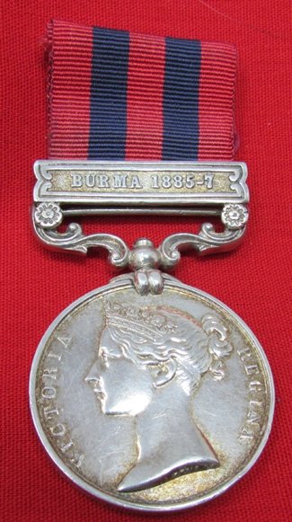  British Indian General Service Medal, Burma 1885-87, Somerset LI — image 2