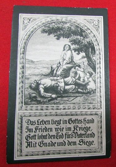  German WWI Mass Card, Colonial Soldier — image 3