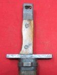 Japanese WWII Late War Type 30 Bayonet, Rectangular Guard, Wooden …