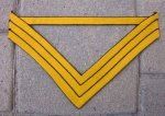 US Indian War Era, Battalion/Company Cavalry Quartermaster Sergeant Chevron, Single