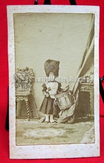  French 19th Century CDV, The Prince Imperial, Guard Drummer Uniform — image 2