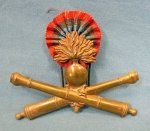 French, Pre WWI, Artillery Shako Insignia, 1880's
