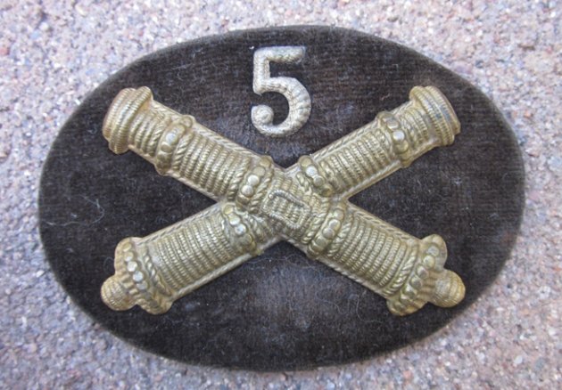  US Civil War, 5th Artillery Officers Hat Insignia — image 2