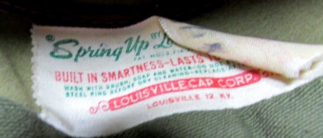  US Korean War, M1951 Army Ridgeway Pattern Fatigue Cap, 'Spring Up!' Brand — image 5