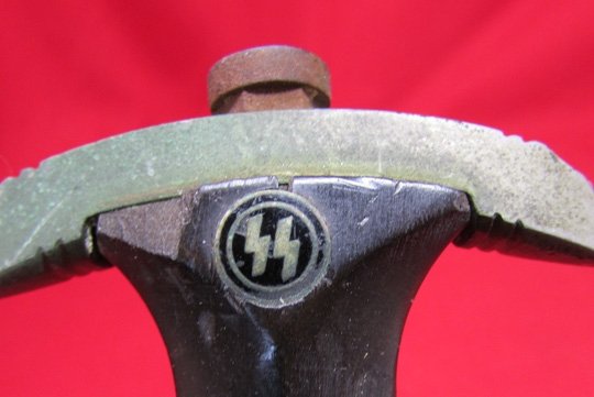  German WWII SS M1933 Enlisted Dagger & Hanger, RZM M7/83, Plumacher — image 3