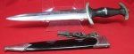 German WWII SS M1933 Enlisted Dagger & Hanger, RZM M7/83, …