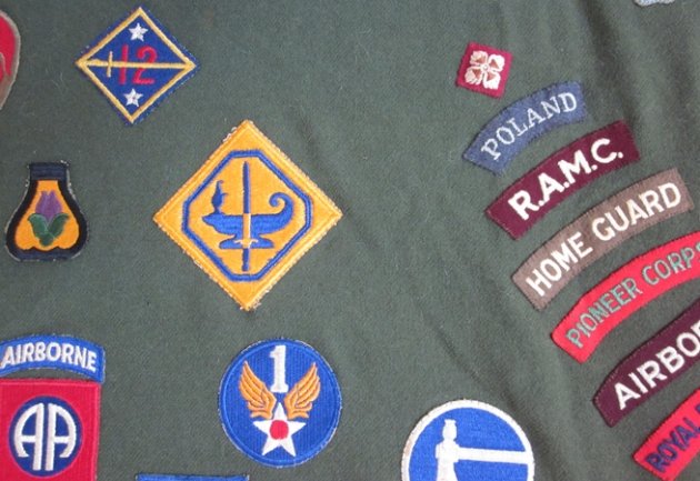  US WWII Souvenir Patch Blanket, White-Tongue 101st ABN SSI, 256  Pieces — image 8