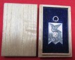 Japanese WWII Era Silver Marked, Cased Organization Medallion