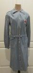 US WWII American Red Cross Dress, Blue Crepe Material