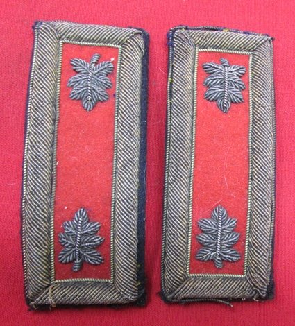  US WWI-WWII War Era, Artillery Lt. Colonel Shoulder Straps, Meyer, Wash. D.C. — image 2