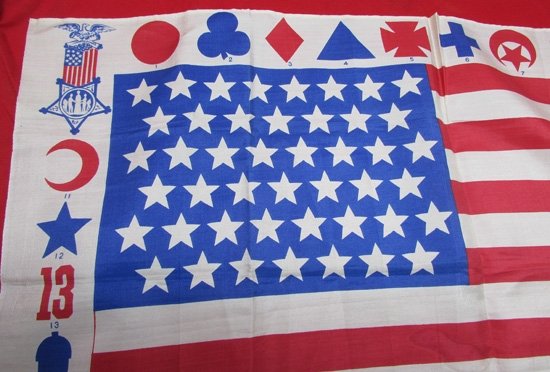  US Post Civil War,  GAR National Encampment Souvenir Flag, Chicago 1900 — image 4