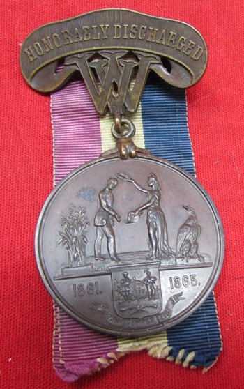  US Civil War, WV Veterans Medal, 1st WV Cavalry, Honorable Discharge, Gettysburg Veteran — image 2