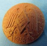 German WWII Hitler Youth 1938 Pressed Paper Tinnie