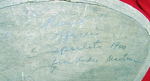  French Pre WWI, 1900 Company Grade Officer Epaulettes In Original Box — image 3