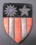 US WWII CBI SSI, China-Burma-India, Theater Made Wire Embroidery