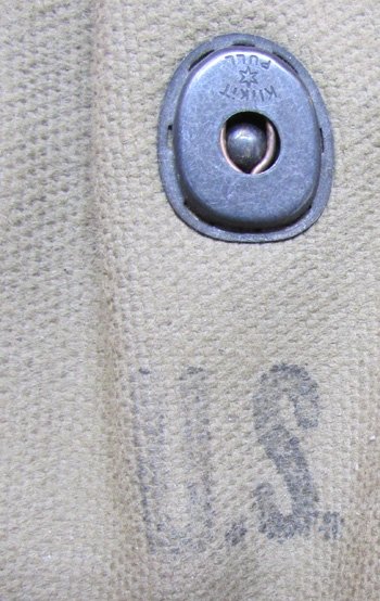  US WWII Wire Cutter Pouch, 1944, Light OD Canvas, Dark OD Trim — image 5