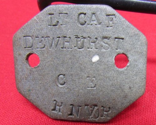  British WWI ID Tag Set, Sub LT, Royal Navy Volunteer Reserve — image 3