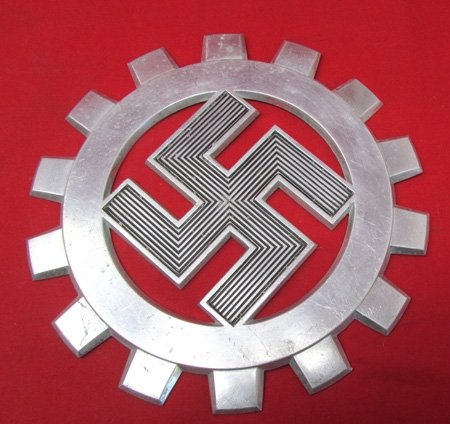  German WWII DAF Large Aluminum Cog Wheel, 8 Inch — image 3