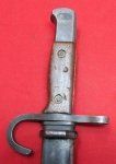 Japanese WWII Type 30 Bayonet & Scabbard, Kokura Hourglass