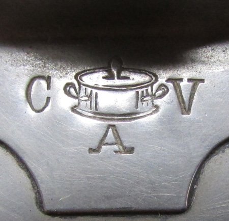  German WWI Iron Cross Glass Stein with Lid — image 4