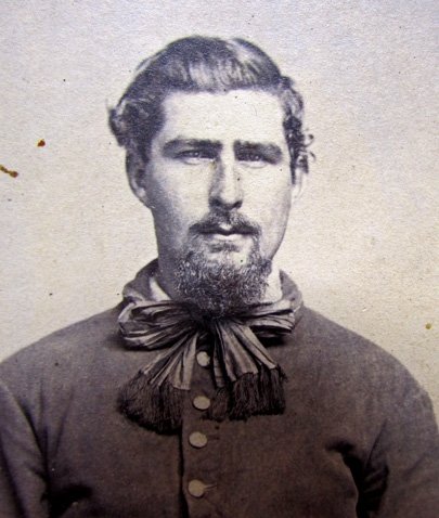  US Civil War Union Soldier CDV, Fancy Necktie, Nashville TN Photographer — image 3