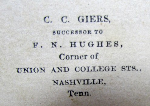  US Civil War Union Soldier CDV, Fancy Necktie, Nashville TN Photographer — image 4