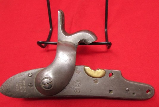  US M1816 Pre-Civil War Springfield Musket Lock, Percussion, 1834 — image 2