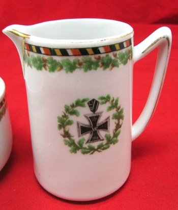  German WWI Iron Cross Ceramic Coffee Set, 4 Pieces — image 8