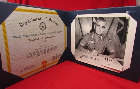  US Vietnam War Certificate of Appreciation Document, Pan American Airlines — image 3