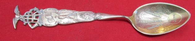  US Post Civil War GAR National Encampment, Pittsburgh 1894, Souvenir Spoon — image 2
