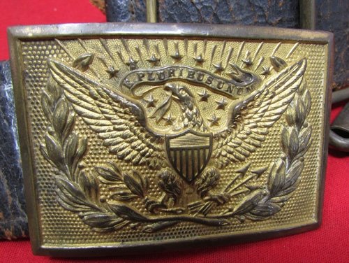  US Indian Wars Era, Army Officers Leather Sword Belt & Buckle — image 3