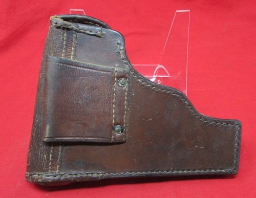  European WWII Era Brown Leather Holster — image 3