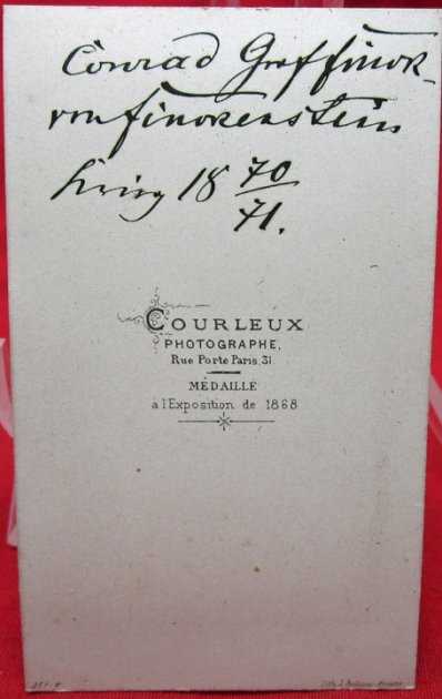  German Franco Prussian War CDV, Identified, Pour le Merite, Iron Cross, Paris Photographer 1871 — image 4