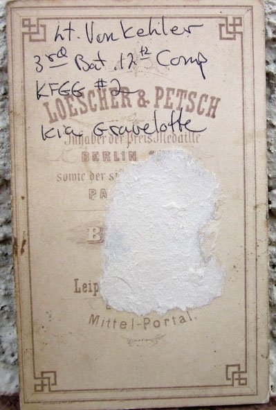  German Franco Prussian War CDV, Identified, KIA Gravelotte St.Private — image 3