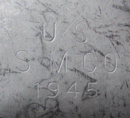  US WWII USMC Canteen, Cup & Cover, 1945 Dated Cup and Canteen SM Co — image 5