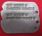 US WWII Army Dog Tag Set, Hoy