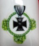 German WWI Patriotic Iron Cross Ceramic Coffee Cup