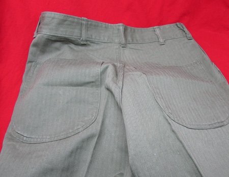  US WWII P1941 USMC HBT Issue Utility Trousers, Identified — image 3