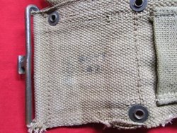  US WWII USMC M1923 10 Pocket Riflemans Cartridge Belt, Boyt With Suspenders — image 4