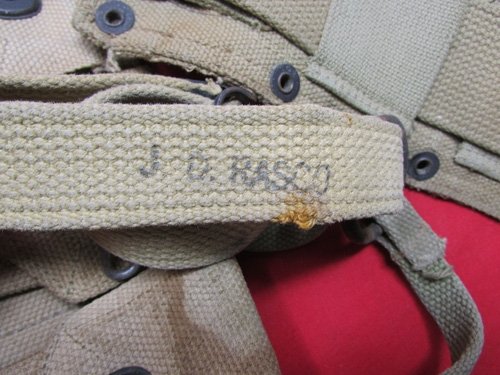  US WWII USMC M1923 10 Pocket Riflemans Cartridge Belt, Boyt With Suspenders — image 5