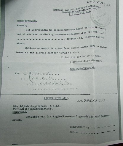  South Africa, Medalie voor de Anglo-Boer Oorlog Medal, Named, Research — image 8