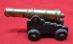 US Brass Barreled Naval or Fortress Cannon, Park Service Souvenir