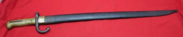  French M1866 Chassepot Bayonet, St.Etienne Arsenal, Modified Scabbard — image 2