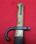 French M1866 Chassepot Bayonet, St.Etienne Arsenal, Modified Scabbard