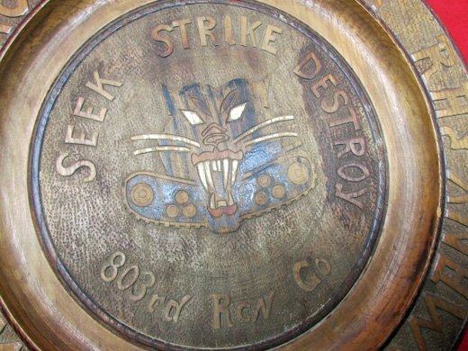  US WWII  German Hand Carved Wall Plaque, Tank Destroyer Souvenir — image 4