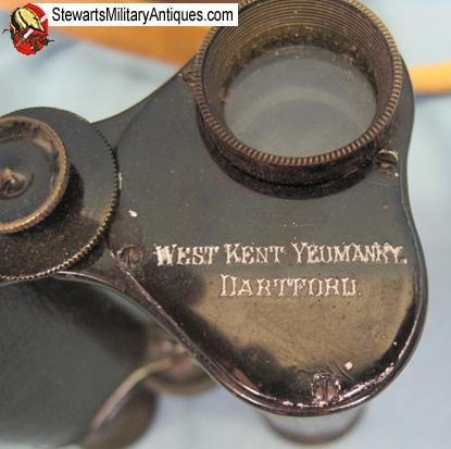  British Pre WWI Prism Binoculars, West Kent Yeomanry — image 5