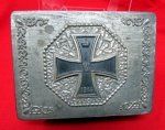 German WWI Spelter Iron Cross Cigarette or Cigar Box