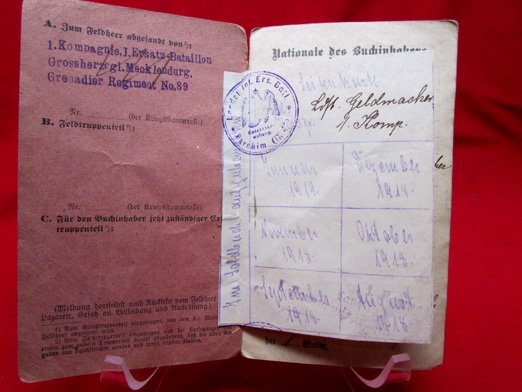  German WWI Soldbuch, Landsturm Infantry — image 3