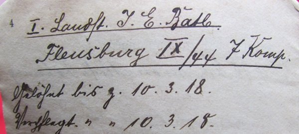  German WWI Soldbuch, Landsturm Infantry — image 6