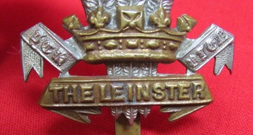  British WWI Cap Badge, The Leinster Rgt. (Royal Canadians) — image 4